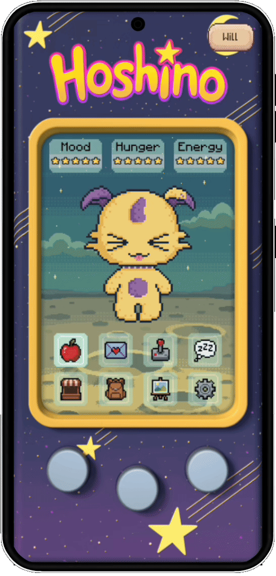 Animated Hoshino mobile game demo